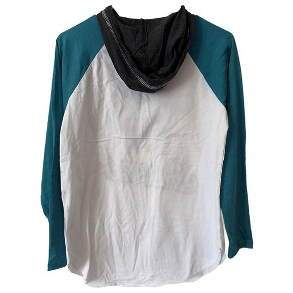 San Jose Sharks G-III 4Her/Carl Banks MVP Raglan Hoodie Shirt Women's Small NWT - Picture 7 of 7